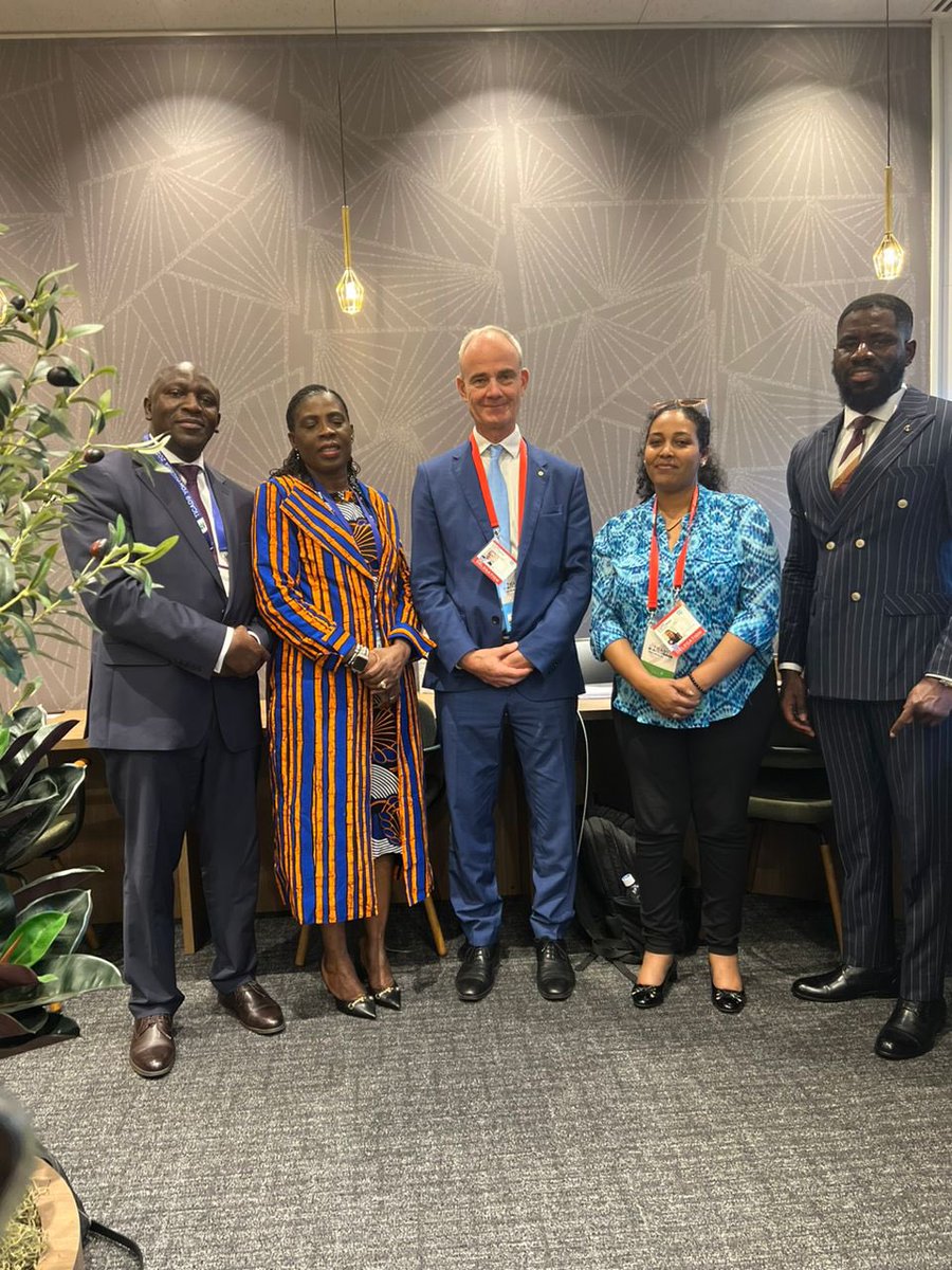 On the sidelines of #TICAD9️⃣ H.E <a href="/amma_twumamoah/">Amma A. Twum-Amoah</a> met with <a href="/ICRC/">ICRC</a> Veep, Dr. Gilles Carbonnier. 
They reaffirmed t/strong AU-ICRC partnership &amp; discussed key initiatives, incl. AfHA operationalisation, Humanitarian Symposium, AU-EU Summit &amp; <a href="/ICRC/">ICRC</a> Missing Migrants initiative.