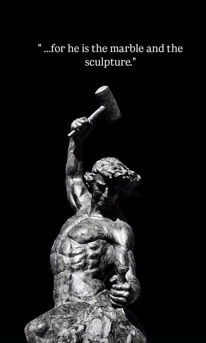 OliversFlow's tweet image. Motion breaks the pattern of overthinking, overanalysing. 

To much hours do I spent thinking, but lacking action. 

Today onwards I’ll be starting and setting up a new paradigm, mould a new identity. 

One for success, self mastery, focused discipline. 

As a sculptor sculpting…