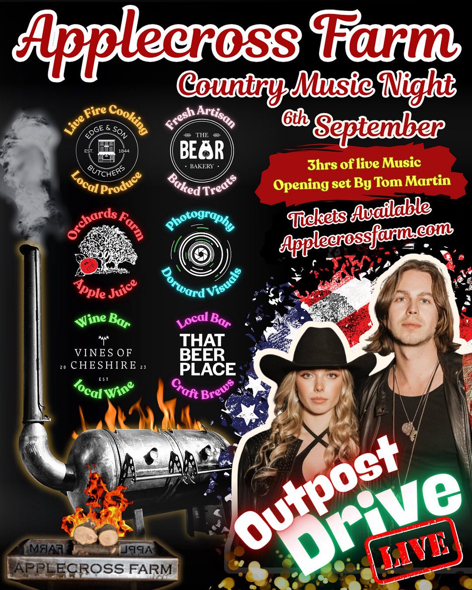 Country Music Night
Tickets available at Applecrossfarm.com