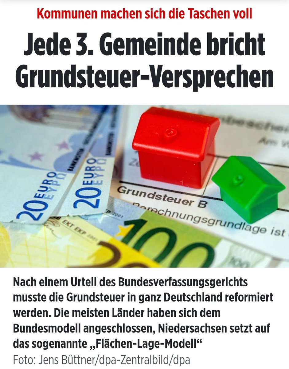 146% haben sie die Grundsteuer bei mir abgehoben! 𝟭𝟰𝟲%! Man hat in Deutschland selbst dann keinen Besitz, wenn man es vollständig abbezahlt hat. Man zahlt schlicht eine exorbitante Miete an den Staat. Nichts anderes ist Grundsteuer!