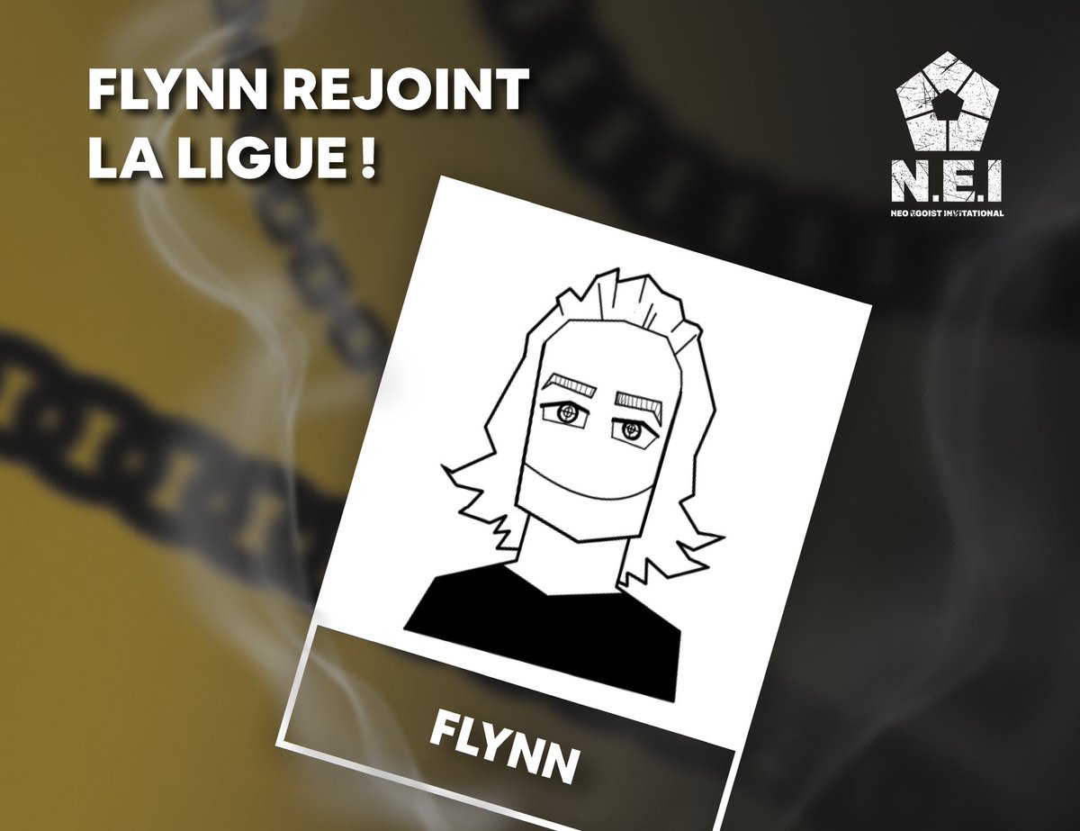 🟡 NEO EGOIST INVITATIONAL 
En raison d'un imprévu, Kajou ne pourra pas se joindre à nous ce weekend.

C'est donc Flynn qui rejoint la bataille, pour tenter lui aussi de dompter son égo !

Il rejoint ainsi la pool de Yas As1, Djol et Tofchrist