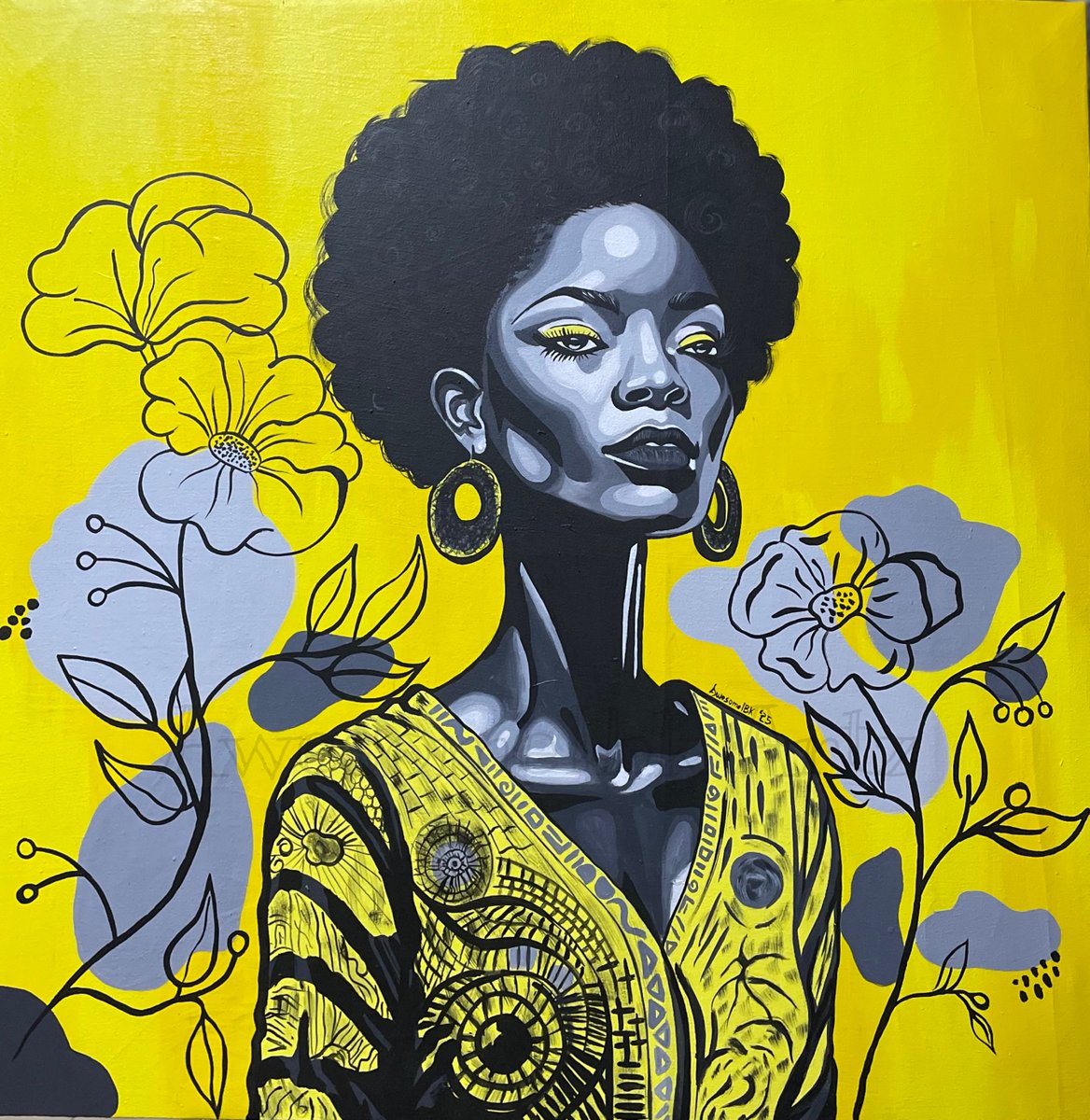 “Without black, no color has any depth. But if you mix black with everything, suddenly there’s shadow – no, not just shadow, but fullness. You’ve got to be willing to mix black into your palette if you want to create something that’s real.”
— Amy Grant

Acrylic on canvas🧩
