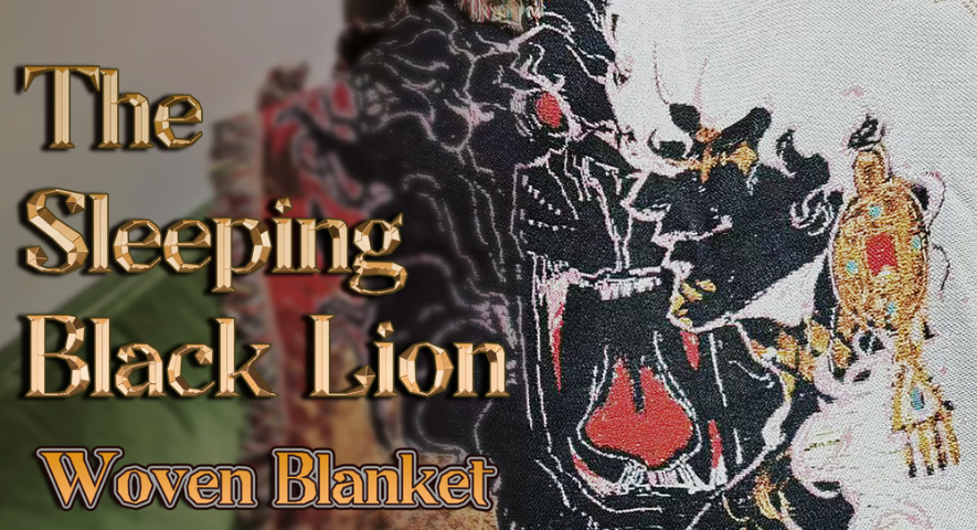 waste__cat's tweet photo. We made a woven blanket called The Sleeping Black Lion: A Tribute Blanket to the King.
It’s designed by me and will be up for 60 days.
If you wanna grab it at Early Bird price, that’s from 8/21 11AM to 8/31 11PM CDT (comes with a little laundry bag too).
https://t.co/mQXfwDySfM https://t.co/efpx3pJEYS