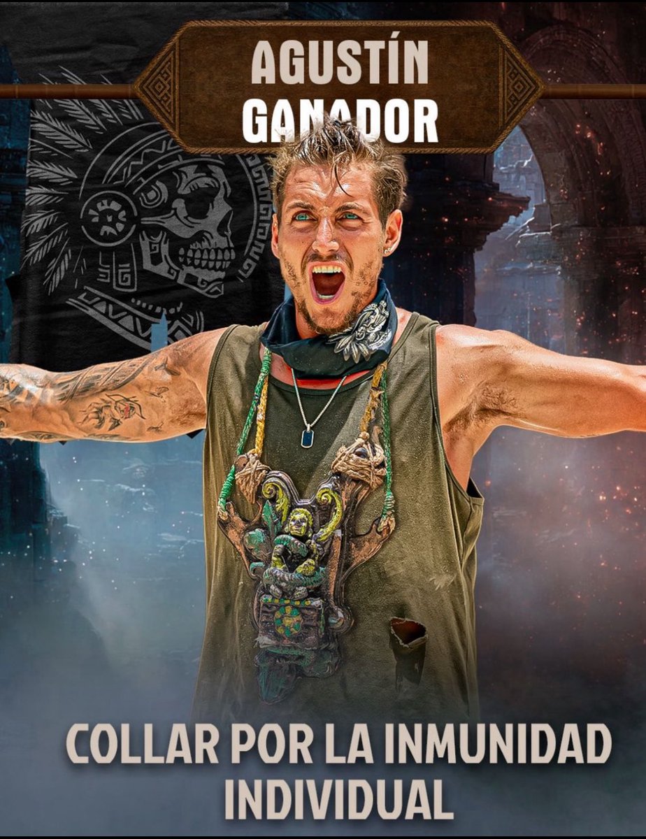 Liliguz365's tweet photo. #AgustinFernandez 
#collardeinmunidad
#SurvivorMéxico 
#AgusCampeon 
#AgusCapitan
Eres el mejor Agus, vamos con todo a esa final! https://t.co/ESKs2aSi2P