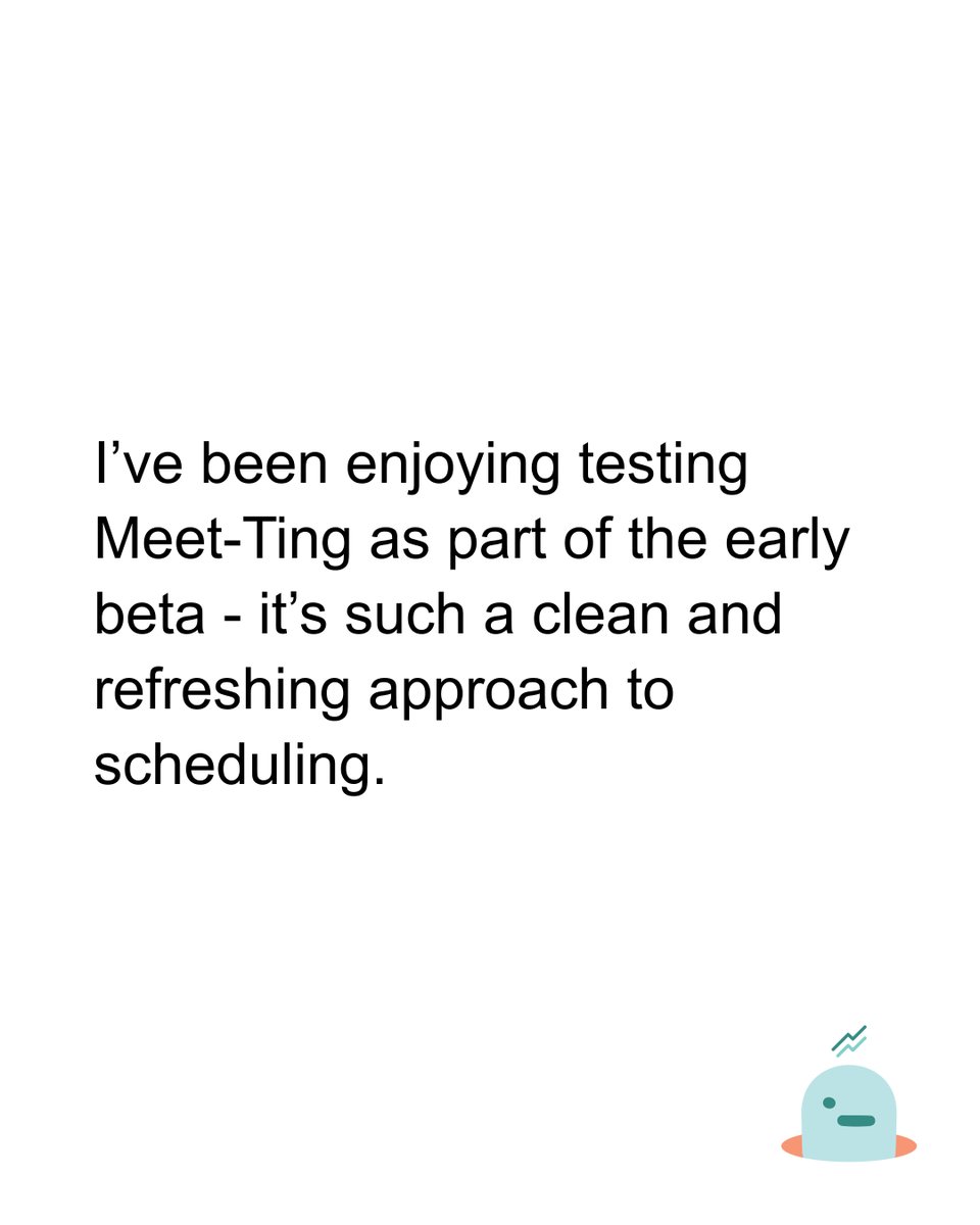 justccting's tweet image. Every “meeting confirmed” feels good.
Every message from our users feels even better...
Here’s some of what’s making our week.
Join the beta now: meet-ting.com
#ai #scheduling #startup