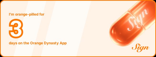 I've been Orange-Pilled and Seeing Signs for 3 days 👀🧡🐉.Join the app and be a better version of yourself!
orange.sign.global/app?user=RMMAO…