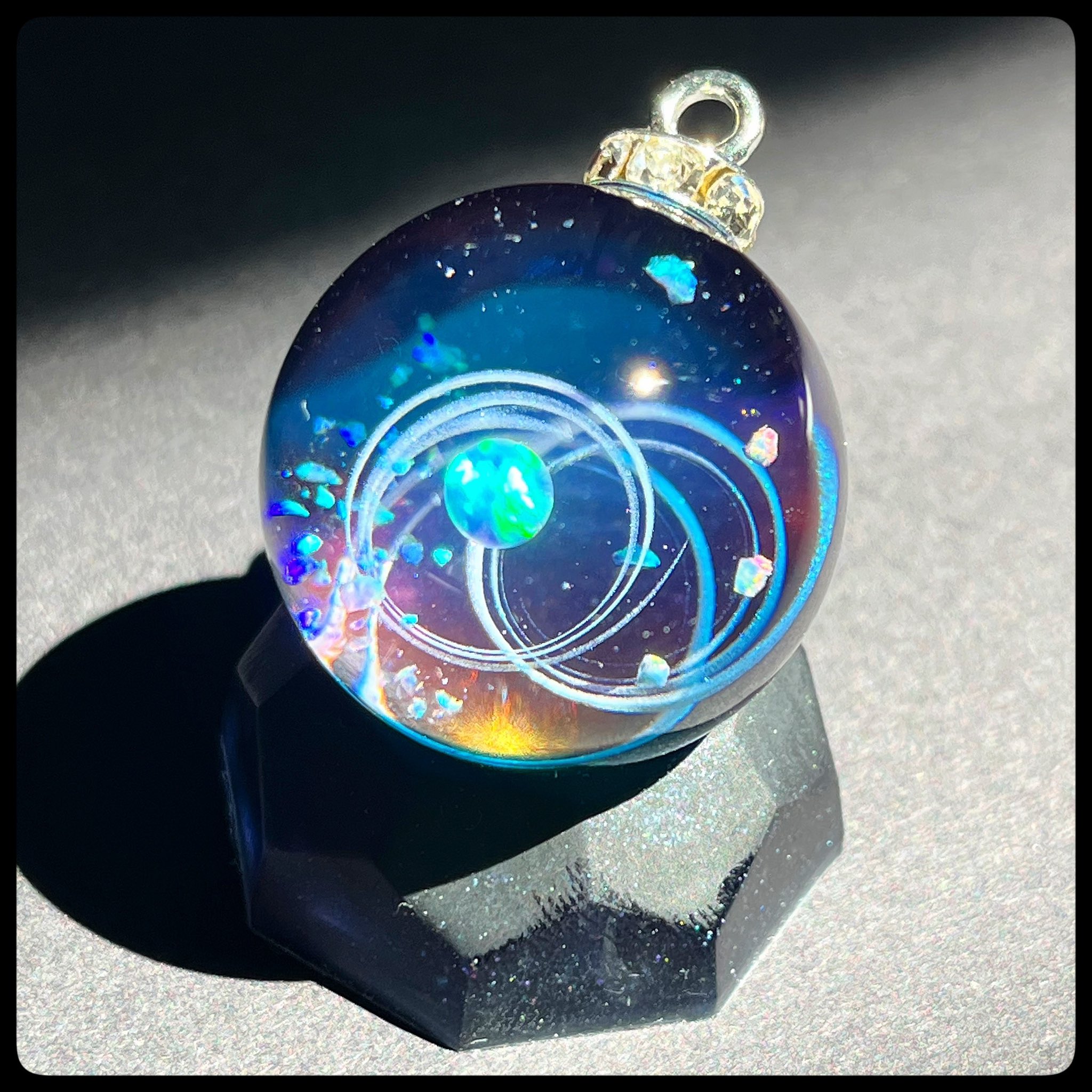 宇宙玉レジン【あー汰】 宇宙玉レジン【あー汰】 レジン宇宙玉・25mm ～蒼雲