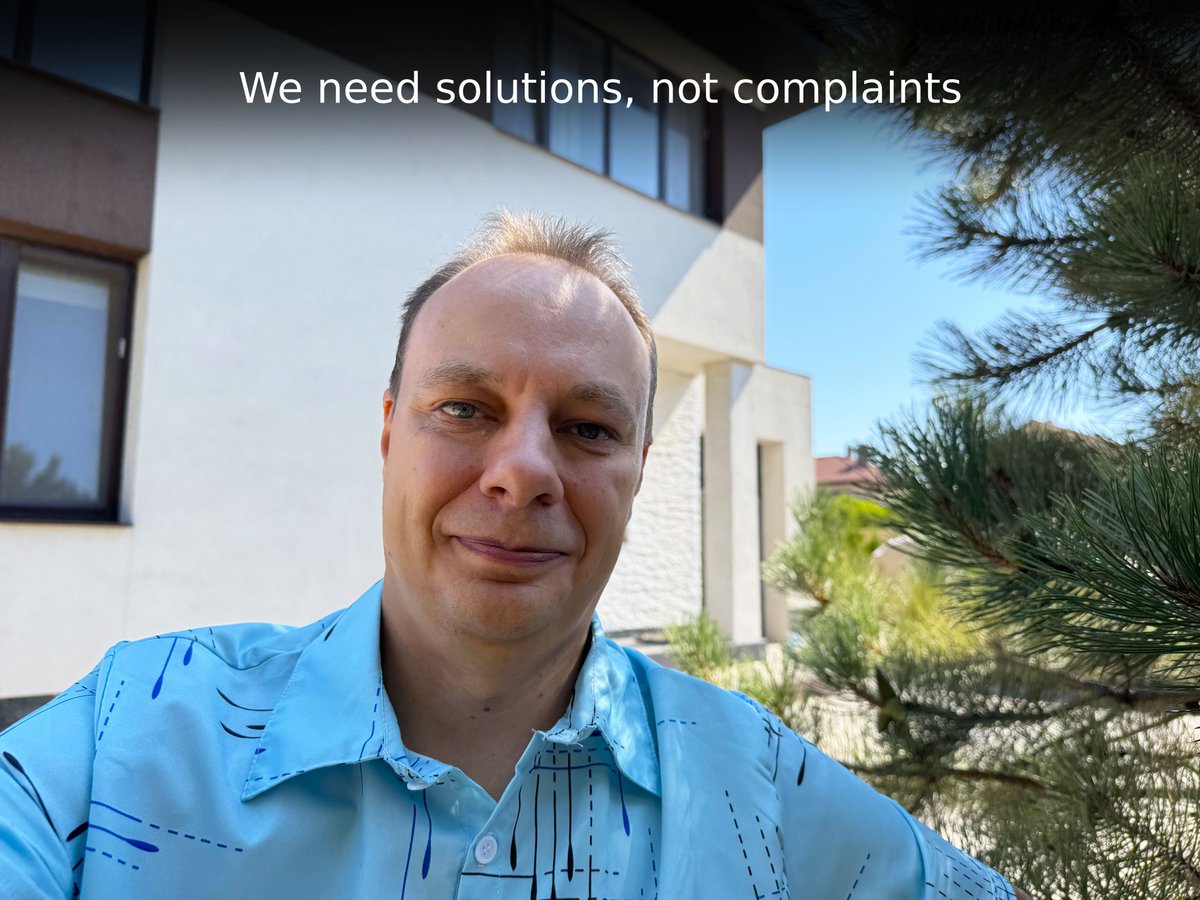 We need solutions, not complaints