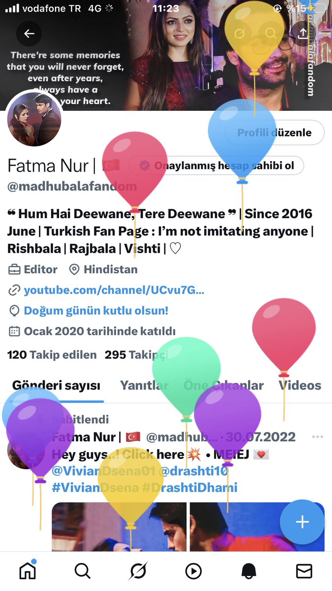 Today it’s my birthday 🥳 My name is Fatma Nur 🎀 My 25th birthday 💅🏻