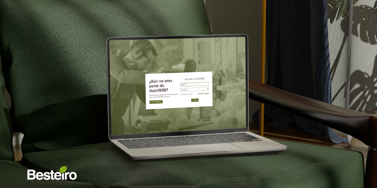 📢Inscríbete en nuestra #Aula1930?¡TOMA NOTA!
Solicita tu permiso y accede a todo el material formativo de #MaderasBesteiro desde cualquier dispositivo y a tu ritmo👉  maderasbesteiro.com/login

Y si nos necesitas... ¡Ponte en contacto con nosotros!
📧 besteiro@maderasbesteiro.com