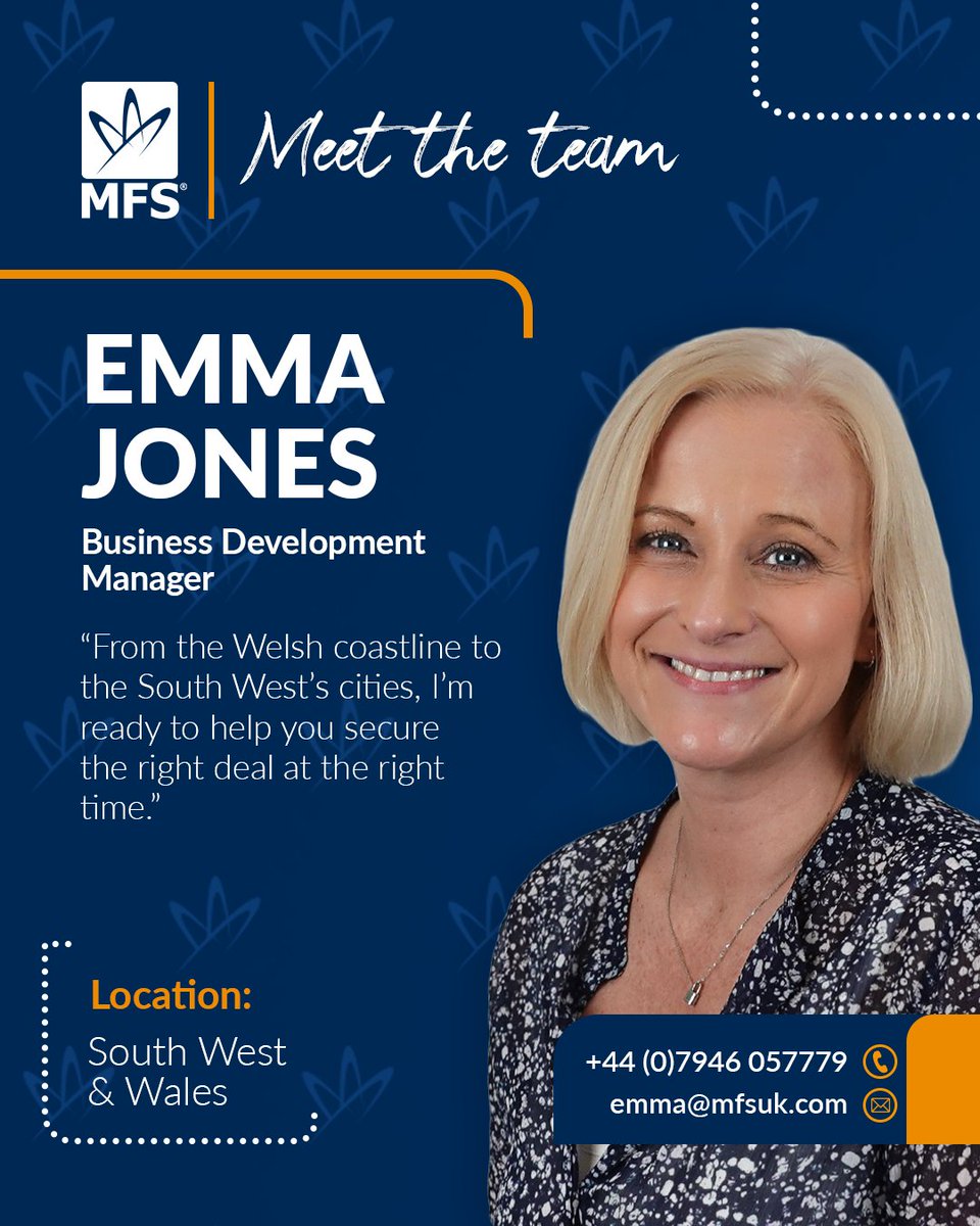 Market Financial Solutions (@mfsbridging) on Twitter photo 📍 Across the South West & Wales. Market Financial Solutions delivers fast, tailored finance.
Emma Jones helps brokers & clients secure funding with clarity, speed & confidence.
📩 Contact Emma:
📞 07946 057779
📧 emma@mfsuk.com
Find your local BDE: hubs.ly/Q03CMP5g0 📍 Across the South West & Wales. Market Financial Solutions delivers fast, tailored finance.
Emma Jones helps brokers & clients secure funding with clarity, speed & confidence.
📩 Contact Emma:
📞 07946 057779
📧 emma@mfsuk.com
Find your local BDE: hubs.ly/Q03CMP5g0