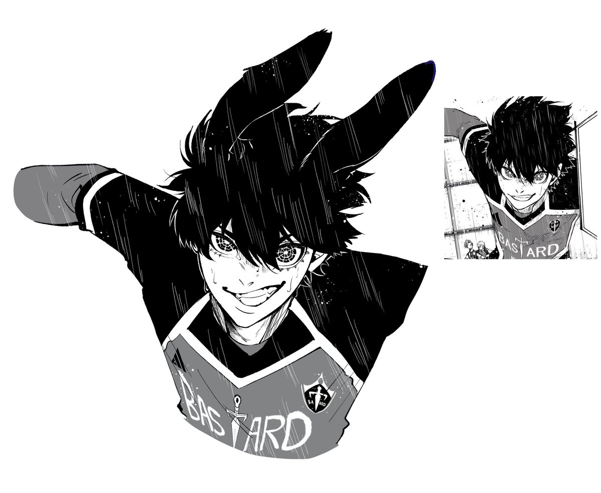 lialiippp's tweet image. This isagi, sadly idk how to draw him in this style anymore🥲