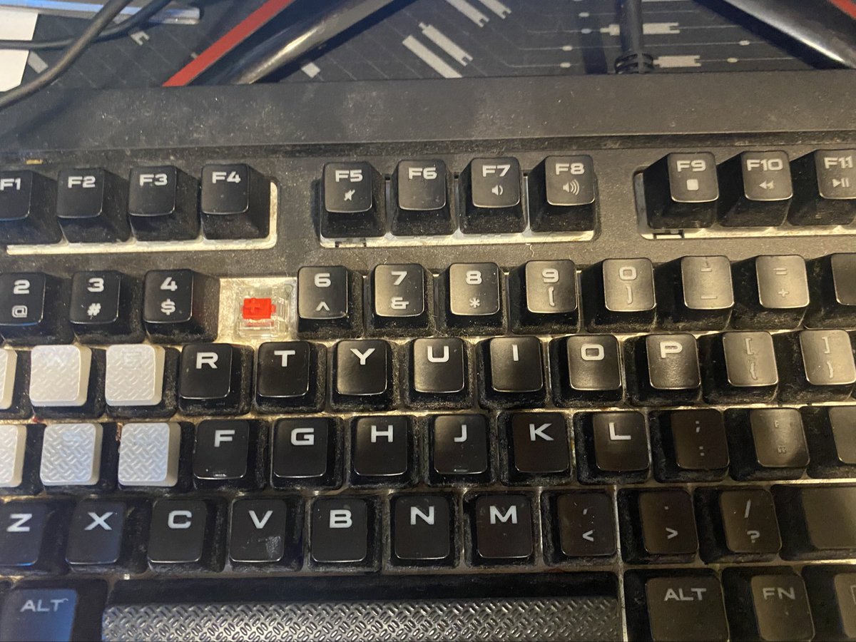 set up my pc today!!

…but my keyboard is missing a key….
do i still just use it until it dies i dont have money to replace it rn