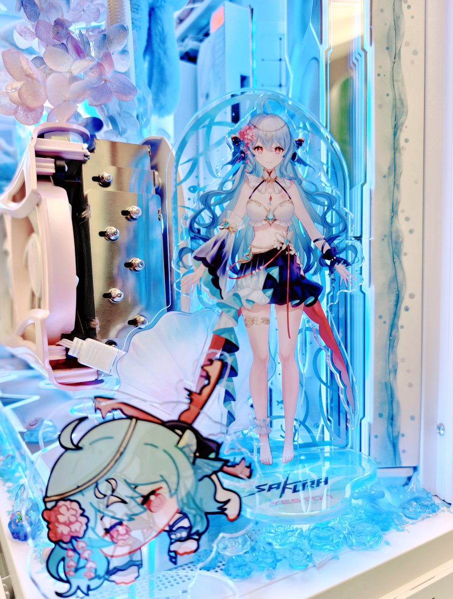 YestonOfficial's tweet image. Keep your eyes on👀 We will show you the details of this 
🌊Deep Blue Ocean Sakura Atlantis PC🌊 built by one of our diehard followers 🙋‍♂️: @山下叶留花
🧐Guess how many Atlantis elements are in this whole setup.
.
#yeston #graphicscard #gpu #hardware #pcgaming #pcbuild #sakura…