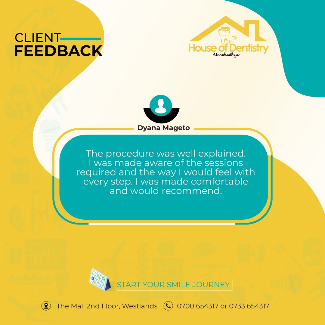 Ever been anxious about a dental procedure because you don’t know what to expect? Dyana felt the same before visiting House of Dentistry. But with every step explained clearly, she felt at ease, comfortable, and confident in her treatment.

Your smile journey doesn’t have to be
