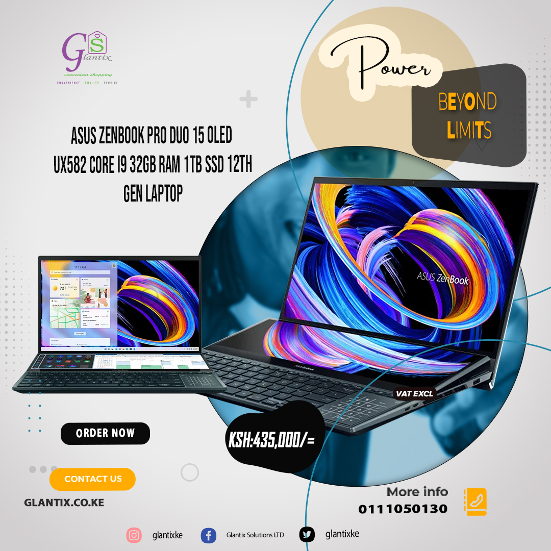 glantixke's tweet image. Power meets elegance ⚡ Whether it’s the sleek Zenbook, the versatile ROG Flow, the futuristic Pro Duo, or the beastly TUF Gaming — . 💻🔥
#ASUSLaptops #Zenbook #ROGFlow #TUFgaming #ProDuo #PowerfulPerformance 

Shop now: glantix.co.ke/product-catego…
