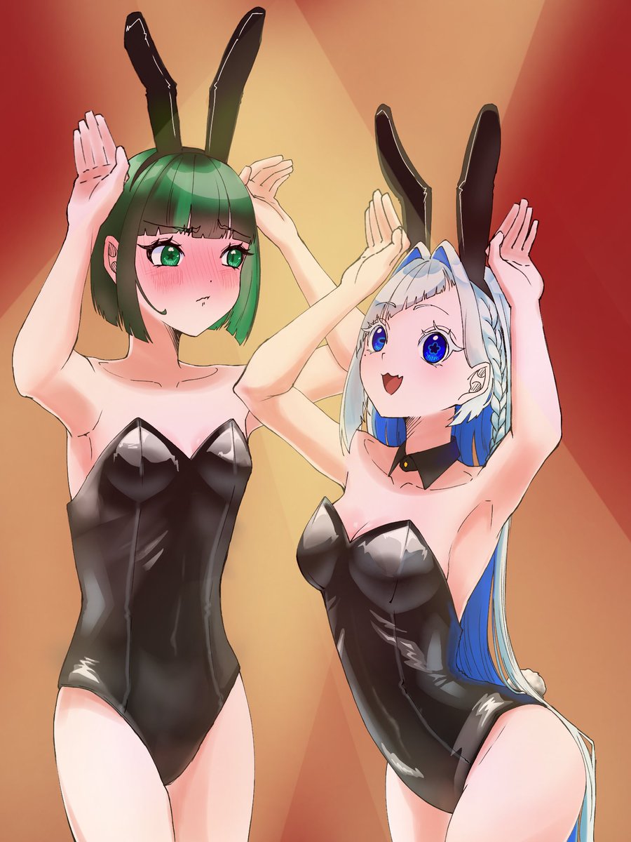 Hanawo_Blue's tweet photo. バニーの日と聞きましたので
 8 2 1

 #バニーの日 #イラスト
 #オリジナルキャラクター #さらはな https://t.co/9hcVpRihLe