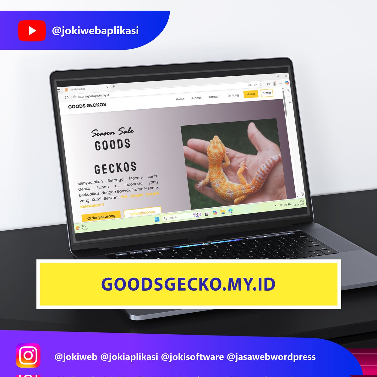 jokihosting's tweet photo. "Hosting stabil &amp; web langsung online tanpa error. Mantap banget!" ⚡
#jokihosting #jasahosting #hostingindonesia #webhosting #domainhosting https://t.co/yJ8ETKTAgx