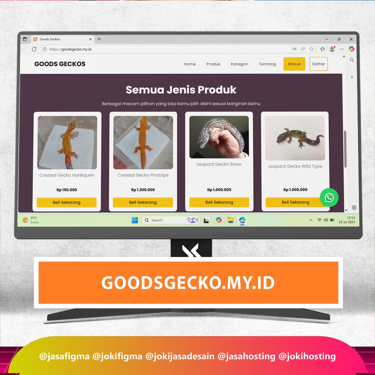 jokihosting's tweet photo. "Hosting stabil &amp; web langsung online tanpa error. Mantap banget!" ⚡
#jokihosting #jasahosting #hostingindonesia #webhosting #domainhosting https://t.co/yJ8ETKTAgx