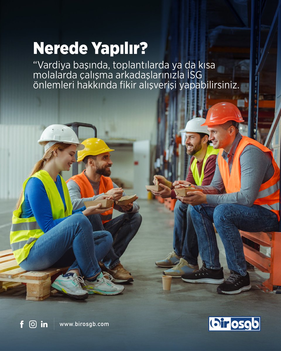 BirOSGB's tweet photo. İş yerinde güvenlik sadece uzun toplantılarla değil, kısa ve etkili hatırlatmalarla da güçlenir. ✅

Unutmayın, küçük hatırlatmalar büyük fark yaratır! ✨

#Birosgb #İSG https://t.co/qrK3A2gGBC