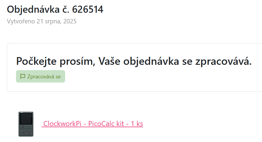 Marty is on a shopping spree. 😁🤩
#DnesJsemObjednal z <a href="/rpishop_cz/">RPishop.cz</a> 
<a href="/clockwork_labs/">Clockwork Labs</a> #PicoCalc