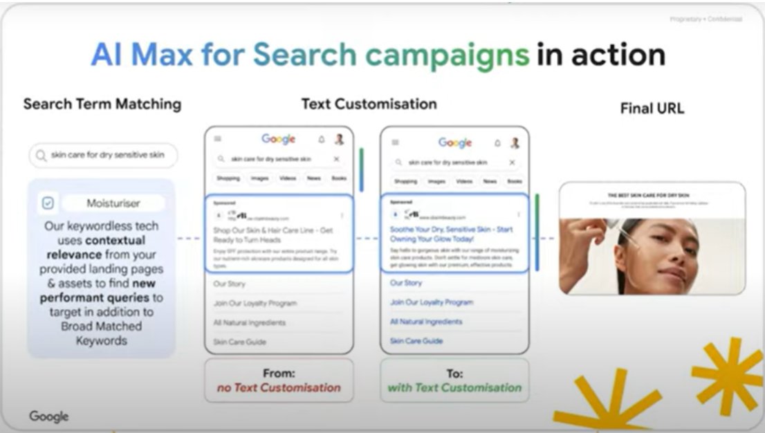 Menarik AI Max tapi dia macam DSA + ads customizer using gemini ja.