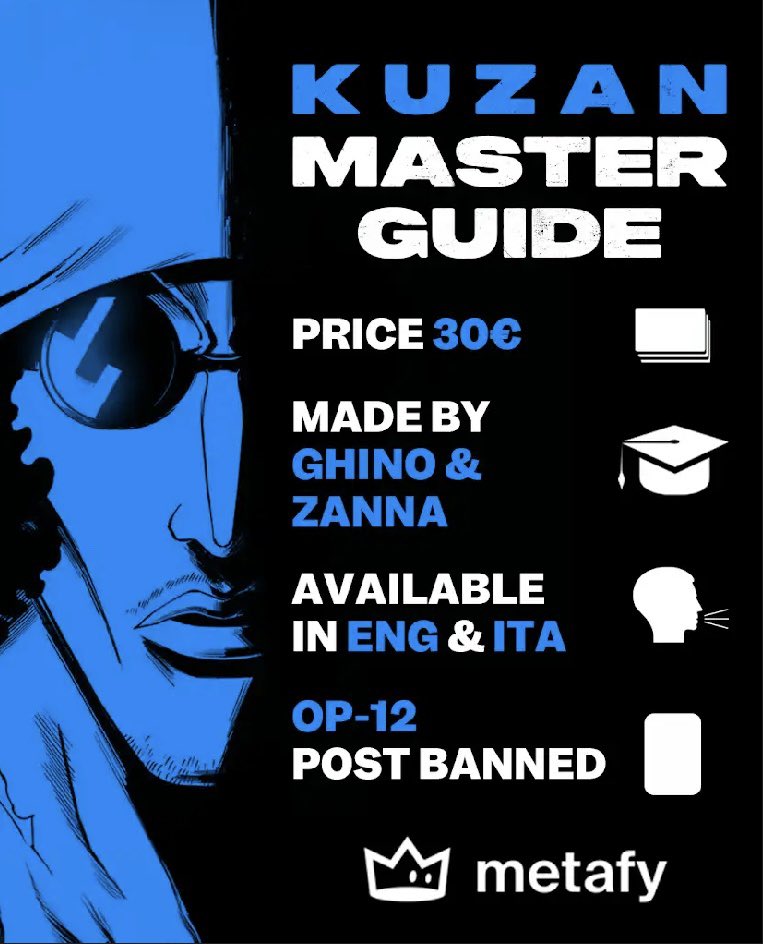 DatGhino's tweet image. The guide is officially out of metafy 🥷🏻❄️

⬇️⬇️⬇️
mfy.gg/guides/view/ic…

#ONEPIECE #onepiececardgame #optcg