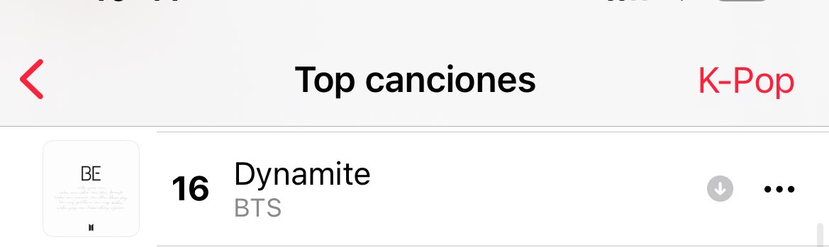 Nueva actualización de dynamite 🧨 subimos al #16! 

Vamos con las playlists! Si quieres escríbeme! 

#Dynamit5thAnniversary #dynamite #BTS_Dynamite