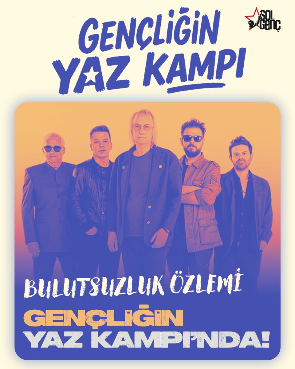 Gençliğin Yaz Kampı'nda Bulutsuzluk Özlemi şarkılarıyla bizimle!

🏕 Gençliğin Yaz Kampı'nda buluşalım!