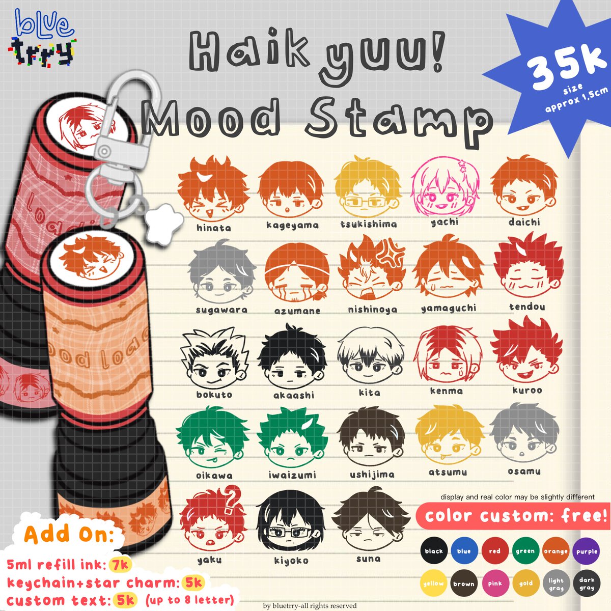 bluetrry's tweet photo. like &amp; share appreciated💖

MOOD STAMP PRE ORDER OPEN
🧎 PLAVE, Haikyuu, YCH
🏠 Semarang, Jateng
📅 21 August - 2 Sept (bisa tutup lebih cepat jika kouta terpenuhi)
🌐 WW GO dm first 

order link bellow 🔗 👇

[1/5] https://t.co/nWGqlz88HM