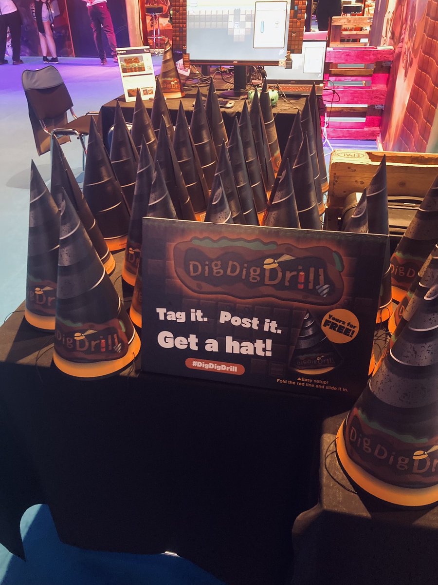 At #gamescom2025, we are distributing #DigDigDrill drill hats 🎩🔥.

#gamescom2025 にて #ほりほりドリル のドリルハット🎩を配布中 🔥

Hall 10.2 INDIE ARENA BOOTH
#Gamescom2025