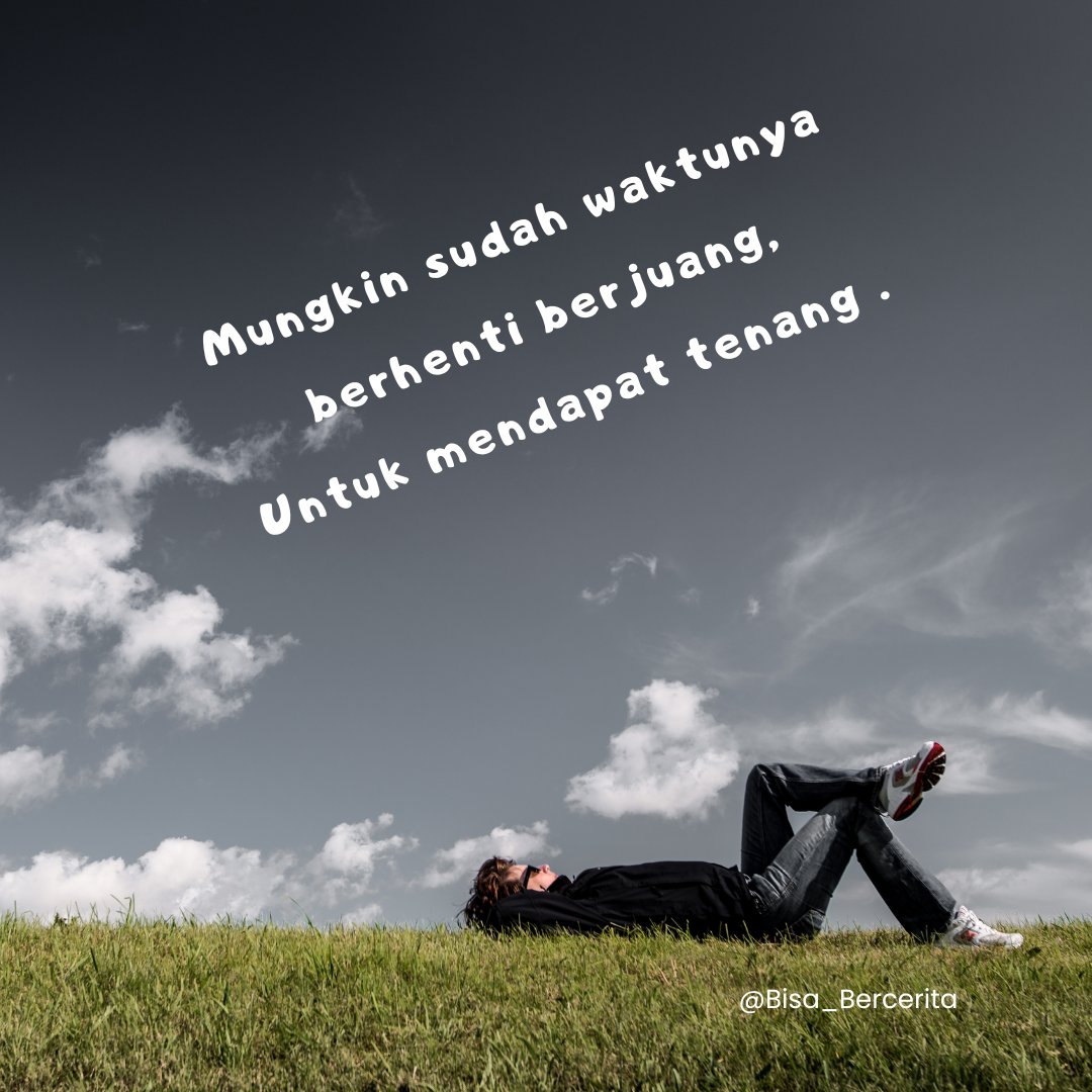 Ternyata ketakutan kita yang berbeda.
Aku takut kehilanganmu dan kamu tidak seperti itu.
Aq bisa berkorban rasa untuk bersama. Namun kamu menghindarinya..
Ternyata terus berjuang itu melelahkan.
Meskipun aku menang, rasa tenang itu sebentar selebihnya aku ketakutan..