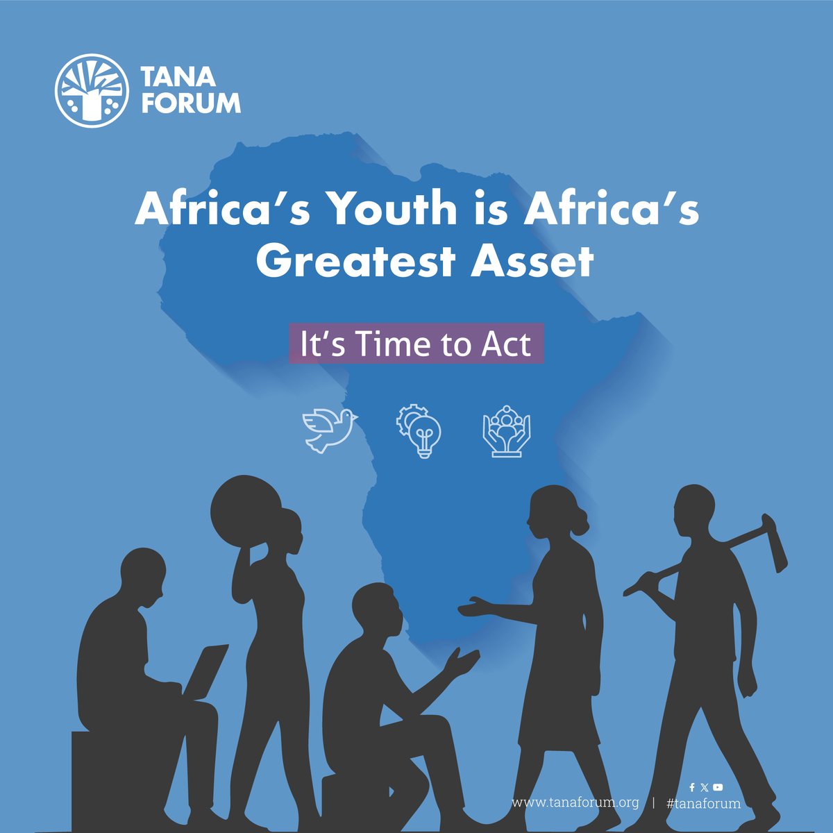 🌍 60% of Africans are under 25. By 2030, Africa will have the world’s largest workforce.

Peace. Inclusive governance. Education. Innovation.
Without them, the demographic dividend is lost.
Leaders must act now.

#PaxAfricana #AfricanYouth #TanaForum2025