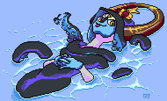 A pixel art I did just for putting in Wplace. 

#XIIIVKT #OC #Pixelart