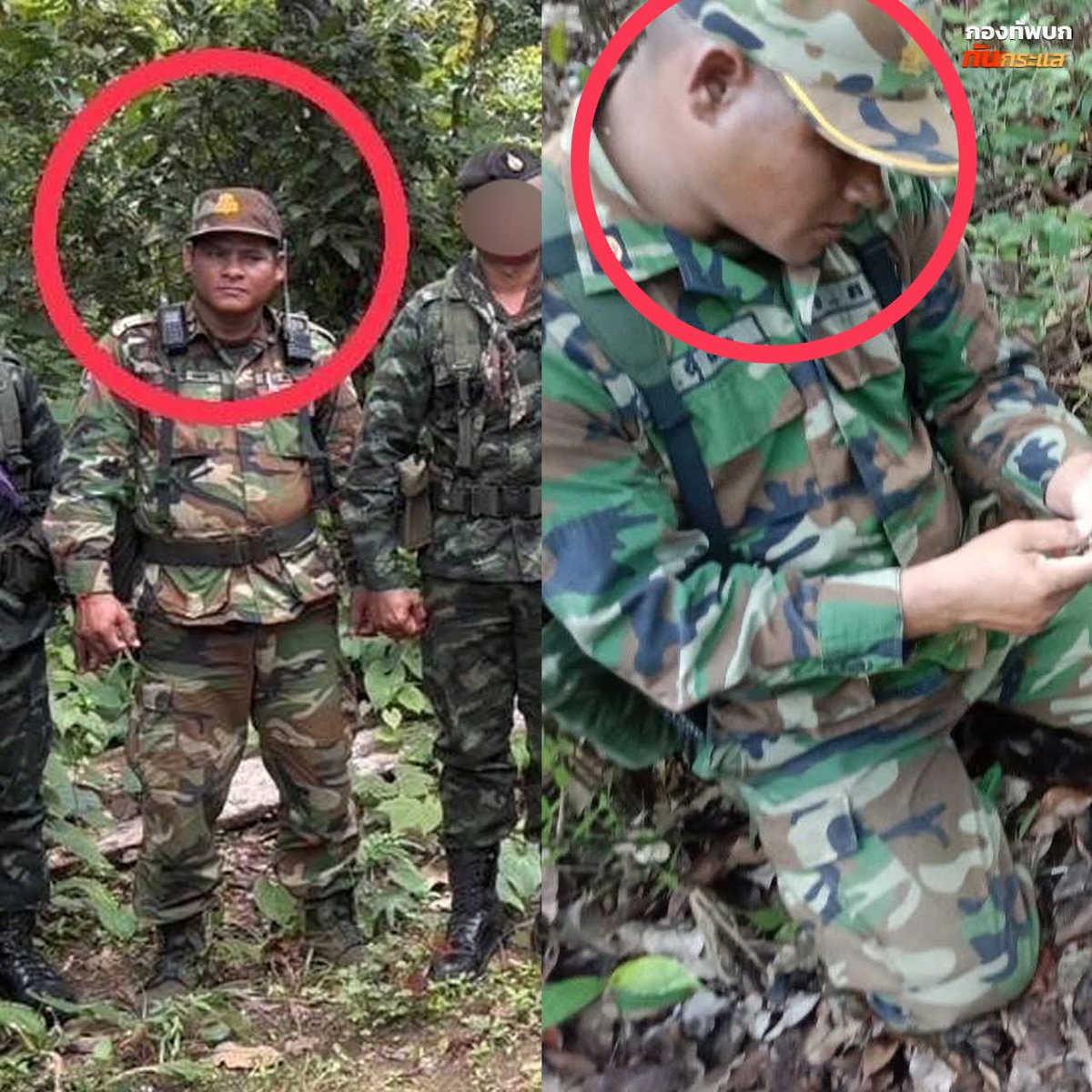 fantasticman99's tweet photo. #truthfromthailand
#FREST NEWS
Real photos from the mobile phones of Cambodian soldiers.
#HunSenisaWarCriminal
#Scambodia https://t.co/gA4AdvP2Pc