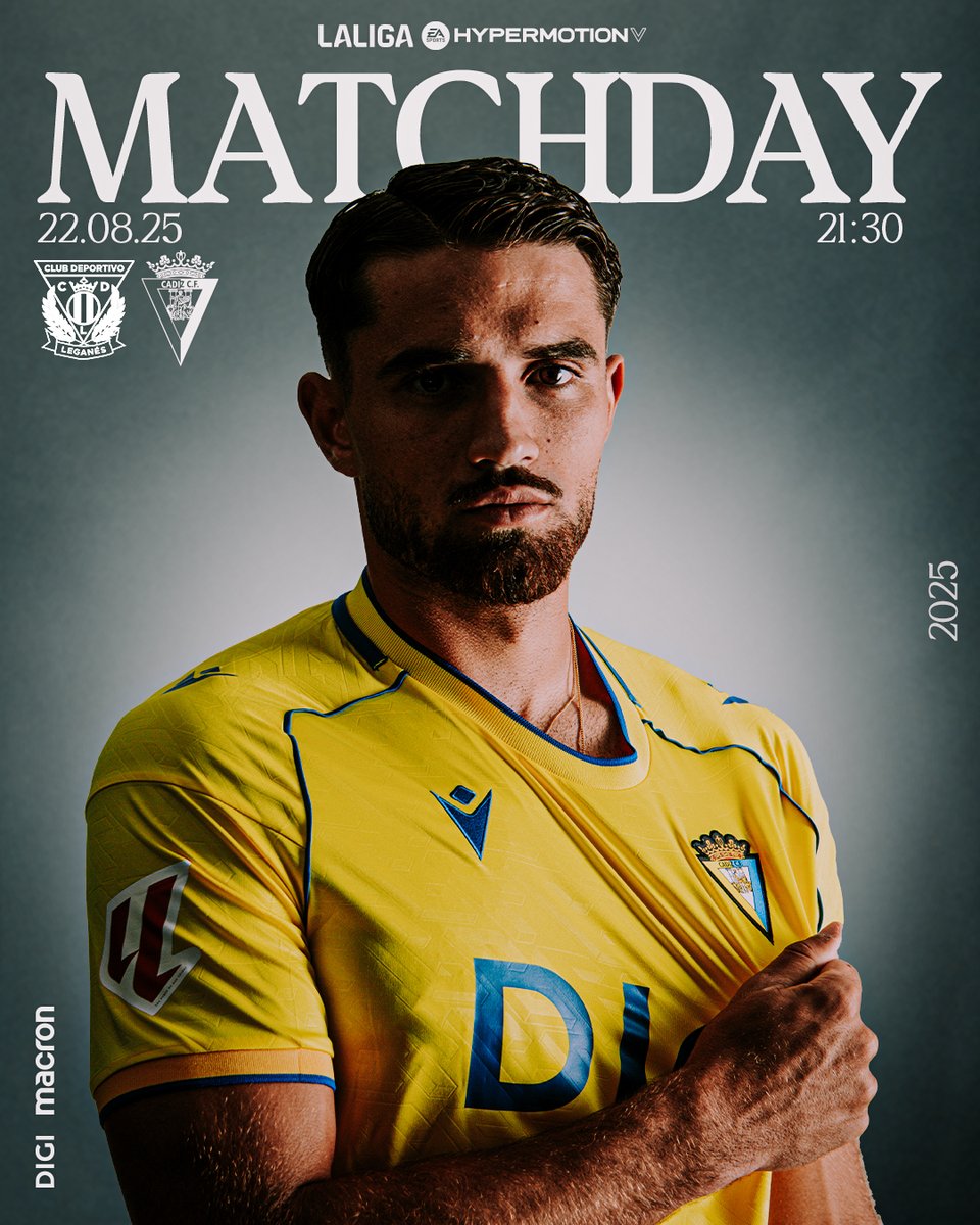 💛💙 #Matchday

¡HOY ES DÍA DE PARTIDO!
¡HOY JUEGA EL CÁDIZ CLUB DE FÚTBOL!

🆚<a href="/CDLeganes/">C.D. Leganés</a> 
📌Jornada 2 de #LALIGAHYPERMOTION
⏰21:30 horas
📻plaiz.cadizcf.com
📺LaLiga TV Hypermotion

#LeganésCádiz

#VamosCádiz