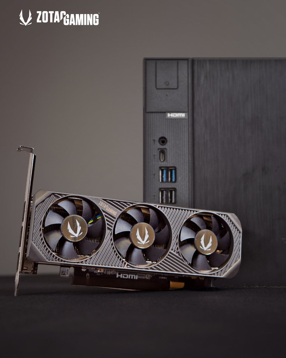 ZOTAC_UK's tweet image. Smallest 🤏 

#ZOTAC #RTX5060 #LowProfile #RTXOn