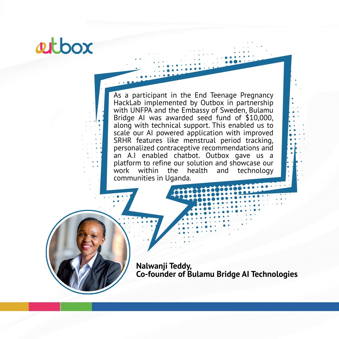 OutboxHub's tweet image. #HappyWorldEntrepreneursDay!

For over a decade, @OutboxHub has been at the heart of Uganda’s entrepreneurship journey, empowering entrepreneurs with the tools they need to thrive.

From access to #finance, to tailored #businessdevelopmentsupport, we have supported #entrepreneurs…