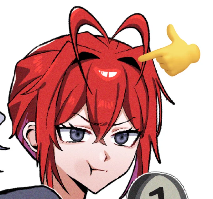 寮長の髪、モコっとしたように描くの好きなんですけどこれインテークって言うんですね。初めて知った……
