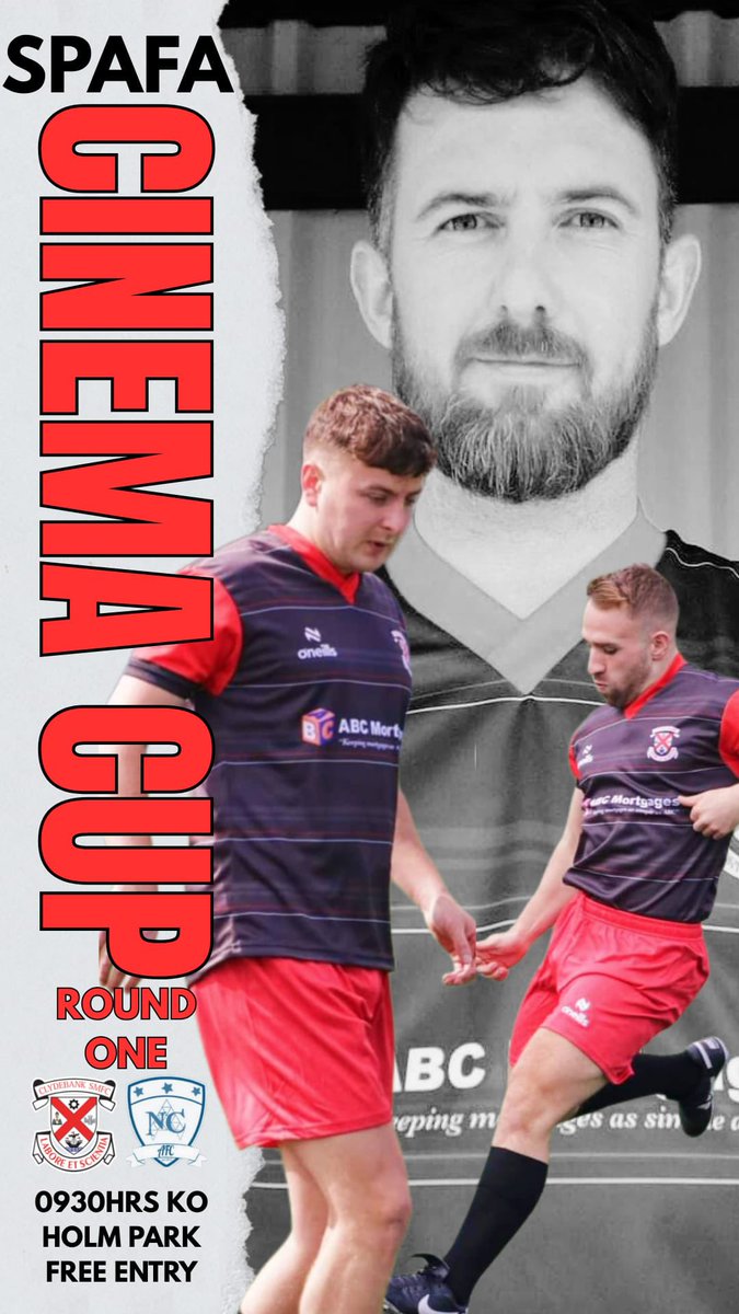 🔜 | NEXT MATCH

🆚 - <a href="/NethercraigsUtd/">Nethercraigs AFC</a> 
🏆 - Cup R1
📍 - Holm Park, Clydebank
📅 - Saturday 23rd August
⏰ - 09:30 KO

<a href="/abpropertyglas/">Alex McTurk</a> 
ISG Flooring
Mair Finance
<a href="/GlasCollegesFA/">Glasgow Colleges FA</a> 
<a href="/ftsc0res/">fulltimesc0res</a> 
<a href="/scottish_aff/">AmateurFixturesResultsSCO</a> 

#monthebankies
