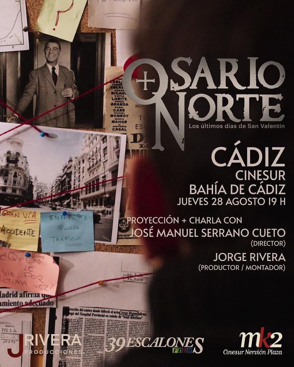 José Manuel Serrano Cueto (@jmserranocueto) on Twitter photo Será la ultima vez que se vea en pantalla grande. Al menos en #Cádiz. Ayúdanos a darle cobertura, que seguro hay mucha gente que quiere verla y no se ha enterado del pase. Gracias. <a href="/NorteOsario/">Documental Osario Norte</a> Será la ultima vez que se vea en pantalla grande. Al menos en #Cádiz. Ayúdanos a darle cobertura, que seguro hay mucha gente que quiere verla y no se ha enterado del pase. Gracias. <a href="/NorteOsario/">Documental Osario Norte</a>