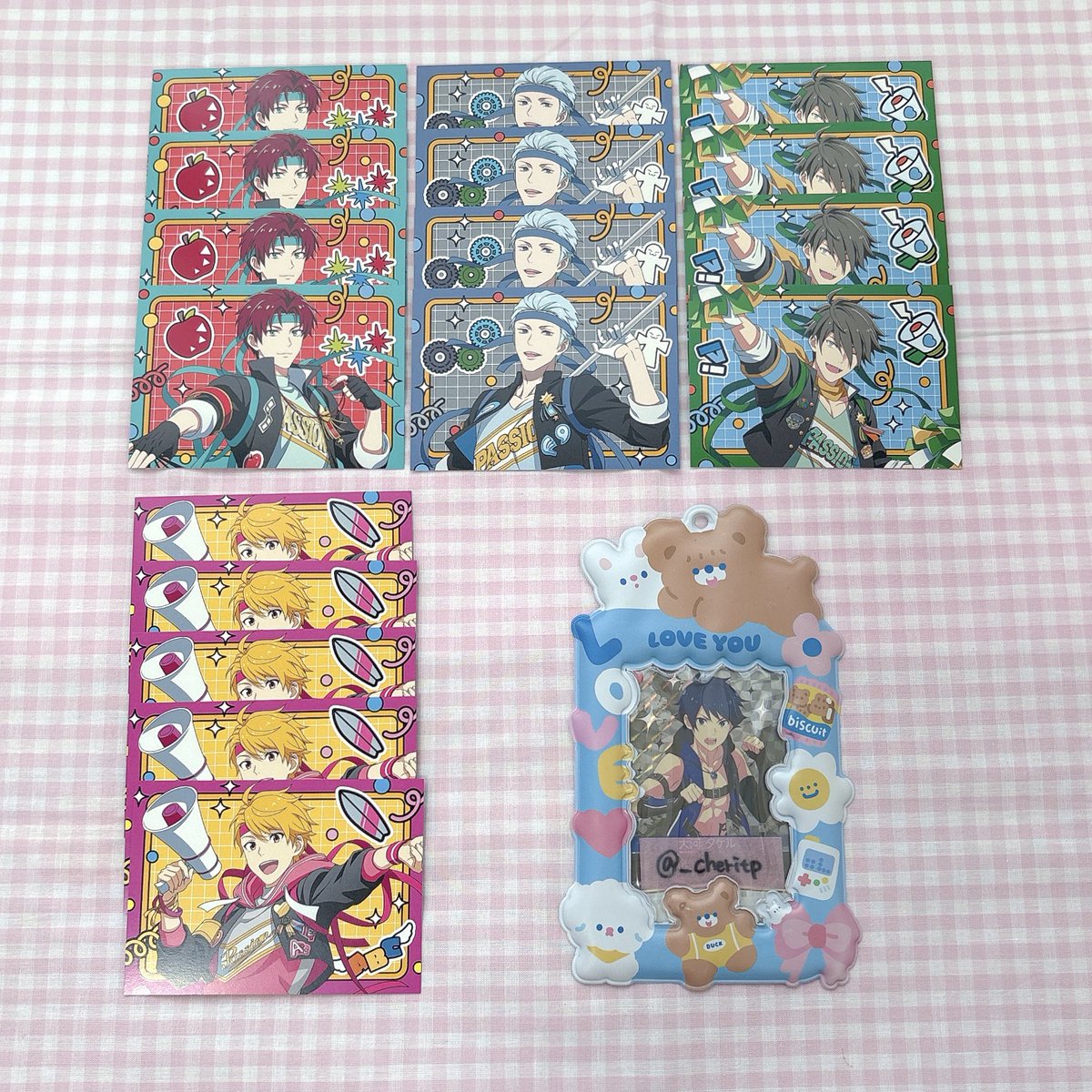 _cheritp's tweet photo. ꒰ 交換 ꒱
アイドルマスターSideM  HMV 事後通販 特典 ミニカード

譲￤鋭心4 雨彦4 英雄4 類5
求￤タケル

郵送交換希望です。
検索からでもお気軽にお声掛けください🌸 https://t.co/dEC6kiK3c9