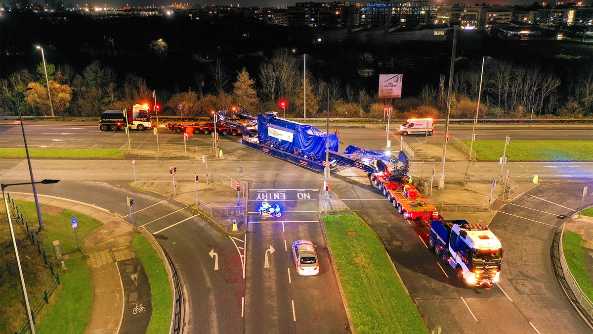 UK-based heavy transport provider Collett &amp; Sons has delivered six 158-tonne diesel engines from Dublin port to Orion Business Park in North Dublin.

bit.ly/4fLMsnj 

#heavylift #projectcargo #projectlogistics #projectforwarding #logistics