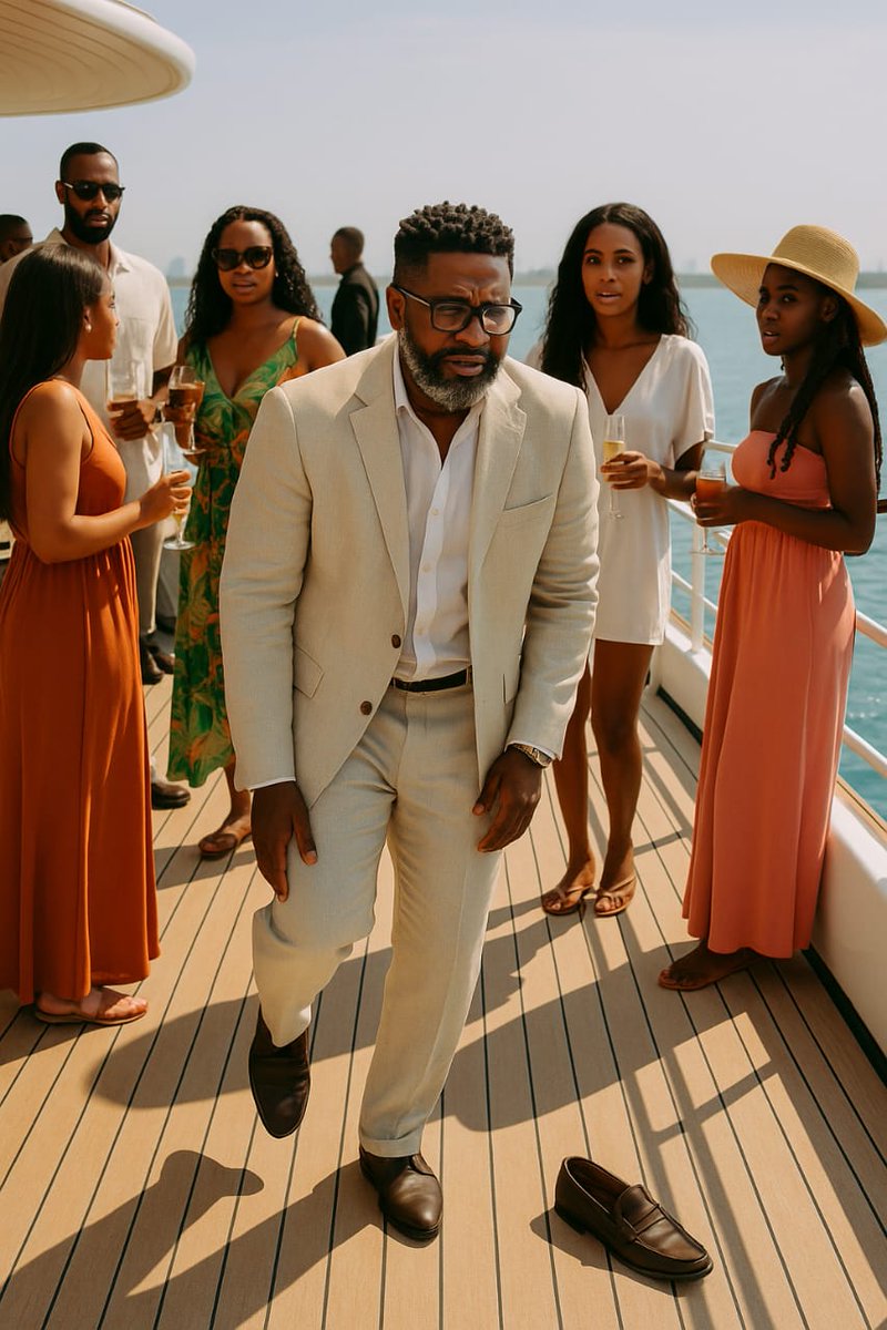 Jack3669's tweet photo. DIARY LOG: THE SCARLET LIMPERNEL
Mission Type: Surveillance / Party Infiltration
Location: Lagos Yacht Club
Time: Sunset, but my big toe had other plans
Operation Status: Limping toward failure.

Brief was simple:
Crash a private yacht party.
Track a suspected arms dealer. https://t.co/0nIhqrsIFm