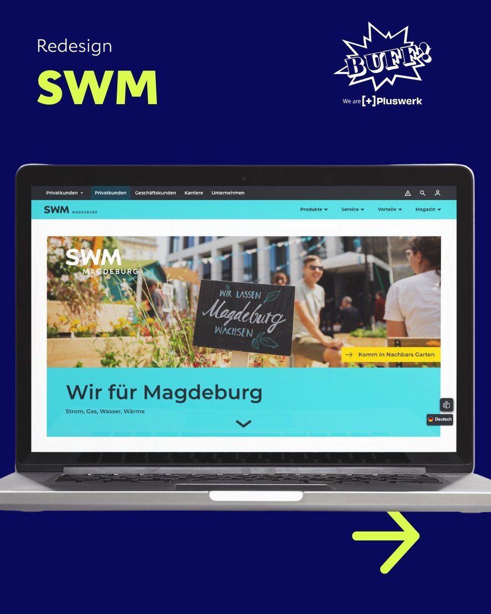 buffrocks's tweet photo. Schon kleine Veränderungen können viel bewegen – vor allem, wenn sie an den richtigen Stellen passieren. 👌

Beim #Redesign für die SWM haben wir Navigation und Look aufgefrischt, das #TYPO3-System auf den neuesten Stand gebracht und auch die #Accessibility deutlich verbessert!🙌 https://t.co/BCAf86HXKY
