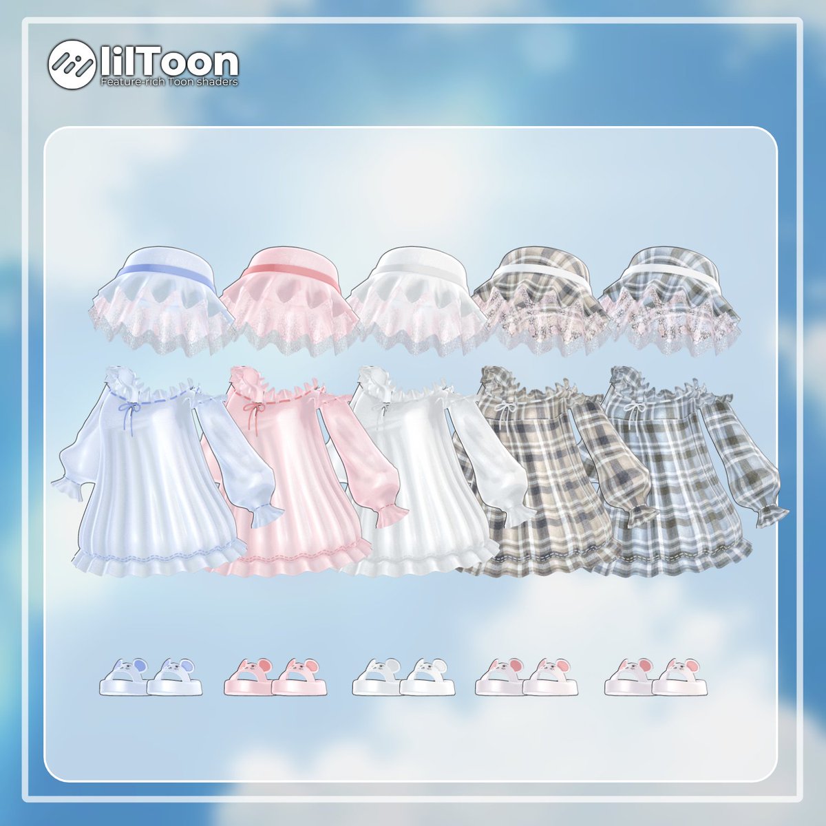 【신작 의상 안내】  

【PB】 Etoile Blanc 【11アバター対応】
overay.booth.pm/items/7331876

【RT Event】      
 RT+Follow 해주시는 분 추첨 3분께 풀세트를 보내드려요♥
~08. 25 15:00 (KST)       

#OverayCloset