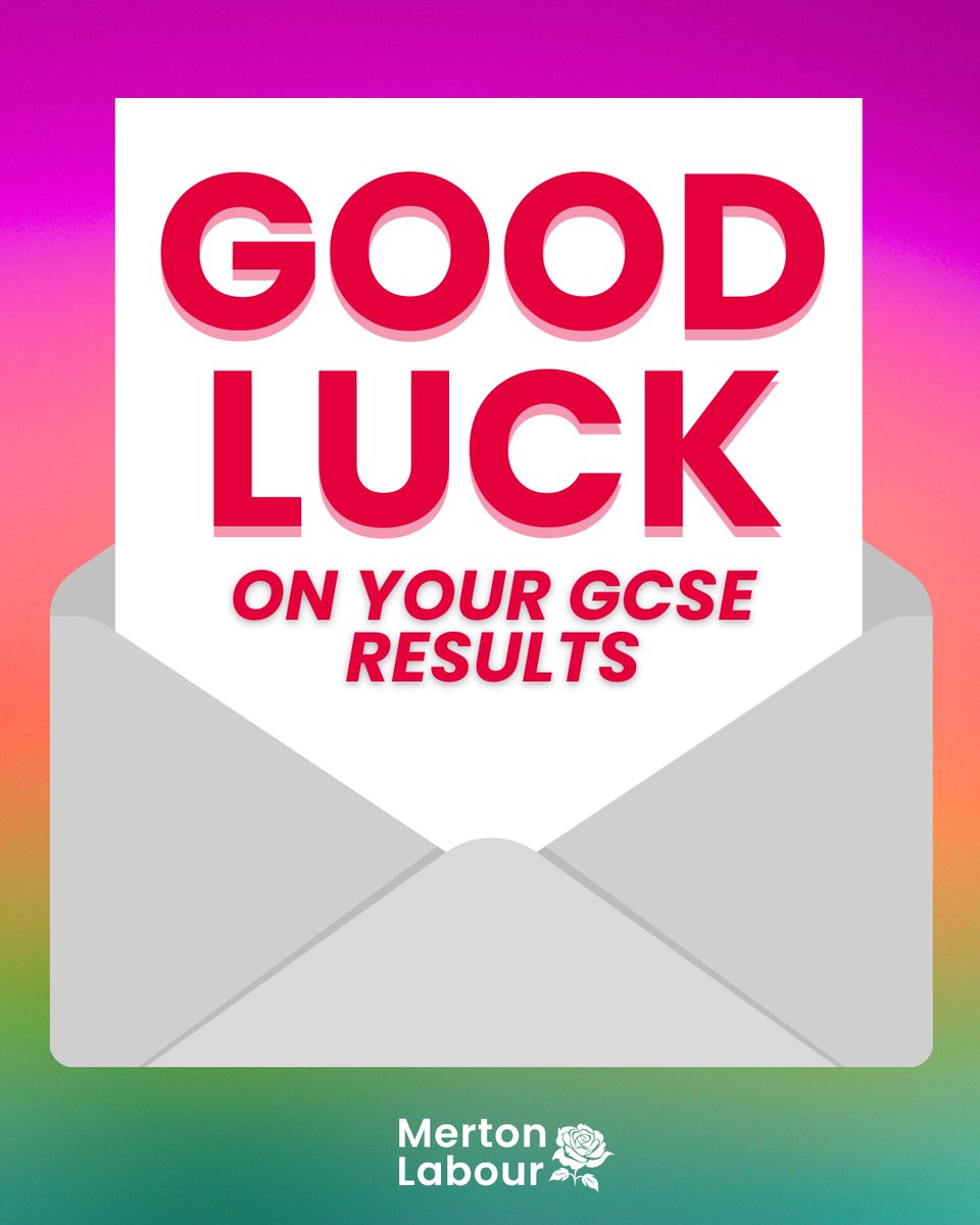 Merton Labour (@mertonlabour) on Twitter photo Congratulations to all those in Merton collecting their GCSE results today! 🎉 Congratulations to all those in Merton collecting their GCSE results today! 🎉