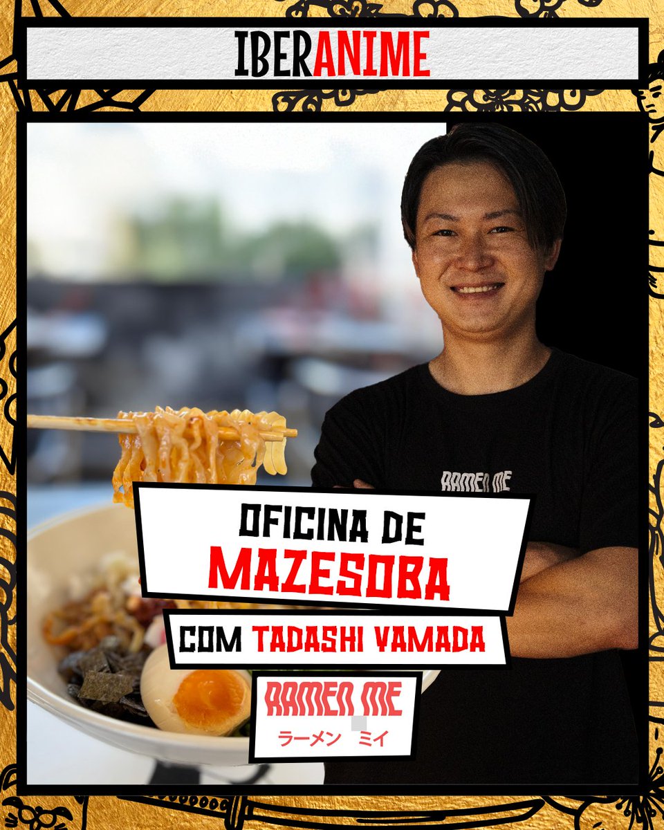 O chef Tadashi Yamada vai partilhar a sua arte numa oficina de mazesoba – noodles artesanais misturados num molho rico e cheio de sabor, com ingredientes autênticos como chashu, naruto, ovo e cebolinha.  Acontece sábado e domingo, com inscrições no próprio dia através da app.
