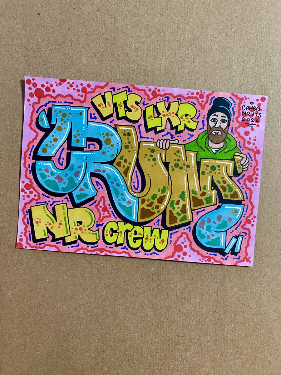 Crum NR VTS LXR #cameograffiti #graffiti #blackbook #sharpie