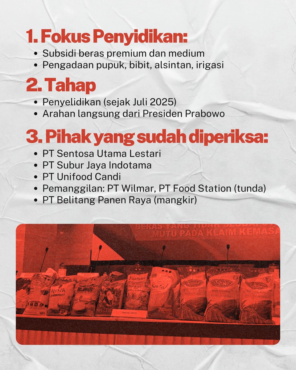 shitamwdh's tweet photo. Kejagung gak boleh tinggal diam, hal ini harus segera diusut sampe tuntas, kasian rakyat.
#loyalitaskejagung #febrieadriansyah #bagimunegeri #stburhanuddin #fyp https://t.co/0pusvEbvM1